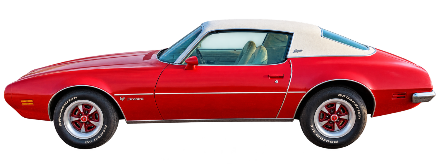 Driver-side profile of the Firebird