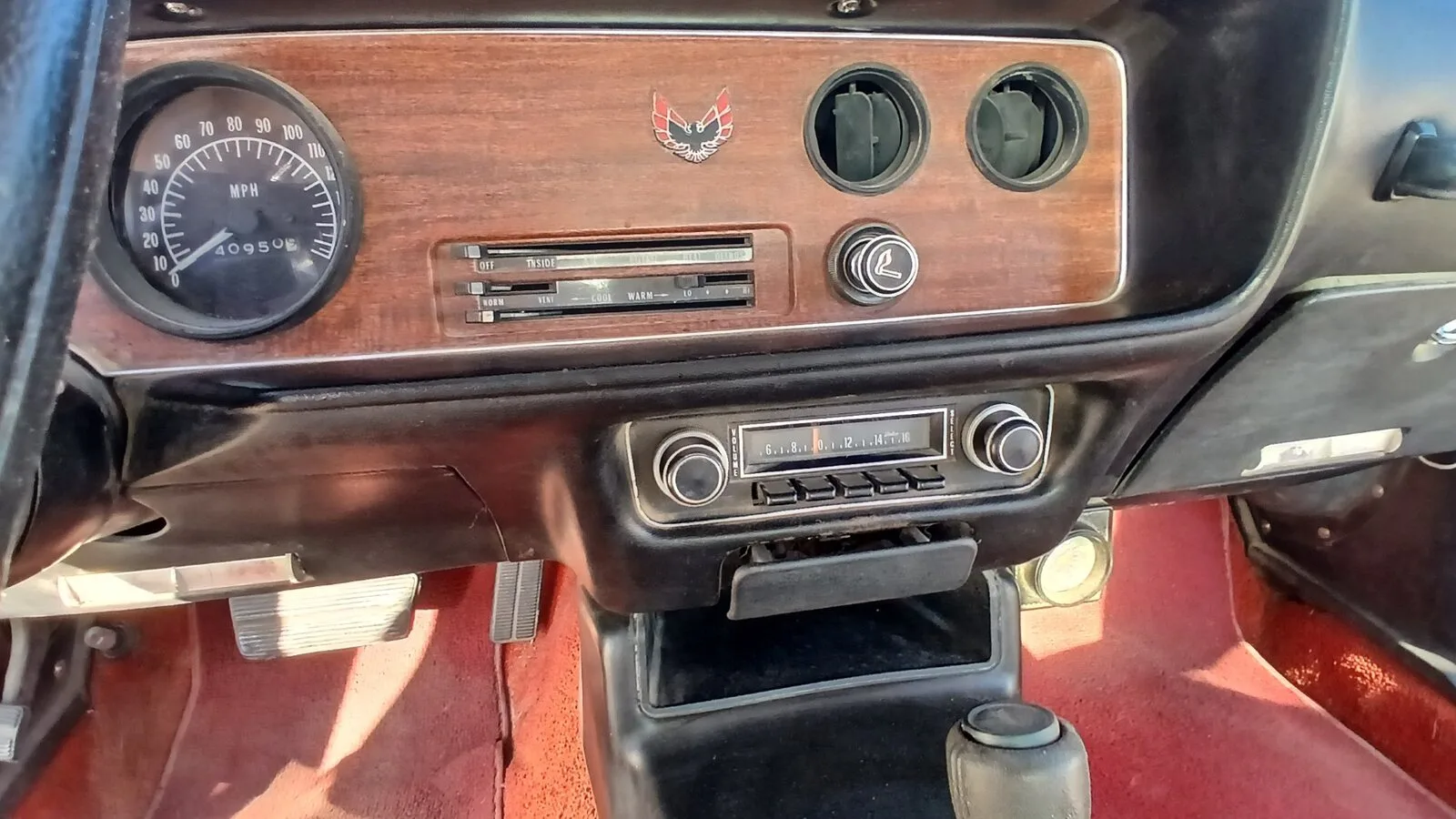 Radio and climate controls